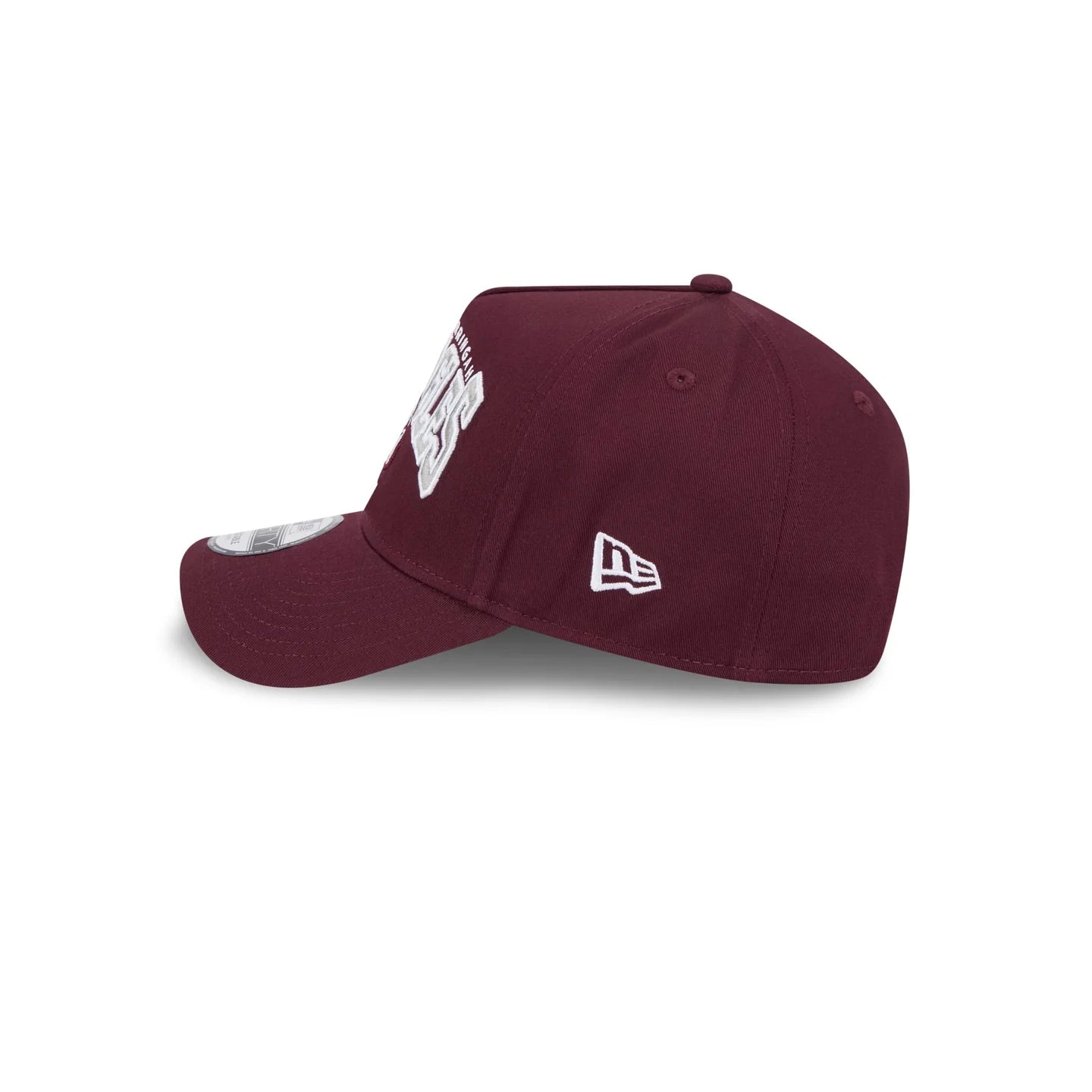 Manly Warringah Sea Eagles Hat - Maroon Logo Arch 9Forty A-Frame NRL Snapback Cap - New Era